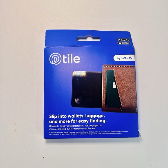 Tile Other - Tile by Life 360 Slim Wallet Finder Bluetooth Luggage Tracker Item Locator Tags
